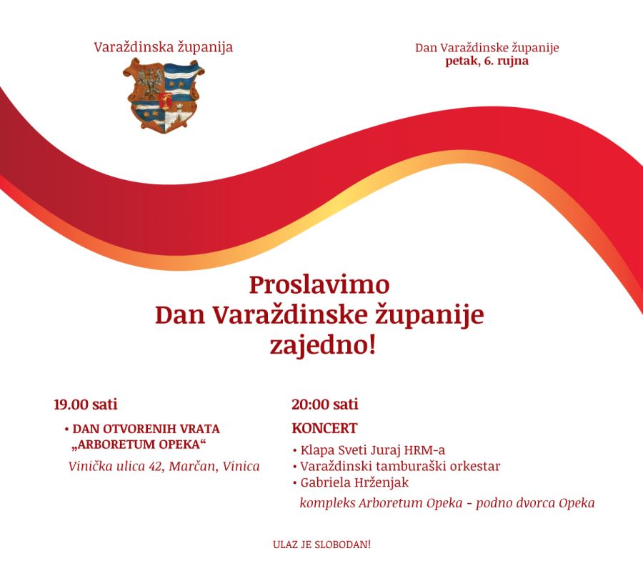 Proslavimo Dan Varaždinske županije zajedno!
