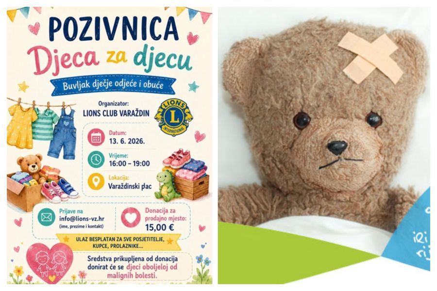 Ove subote buvljak dječje odjeće i obuće na Varaždinskom placu &ndash; donacije idu za djecu oboljelu od malignih bolesti