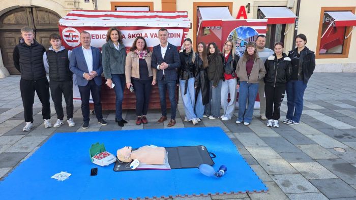Učenici Medicinske &scaron;kole Varaždin obilježili Svjetski dan oživljavanja