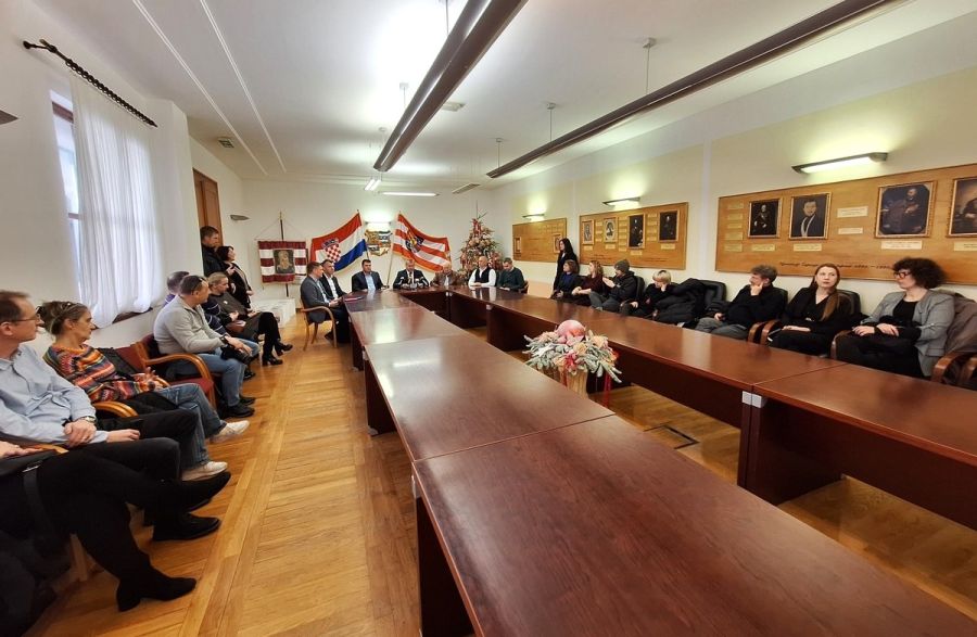 Tradicionalan prijem za novinare, snimatelje i druge djelatnike medijskih kuća u Županijskoj palači